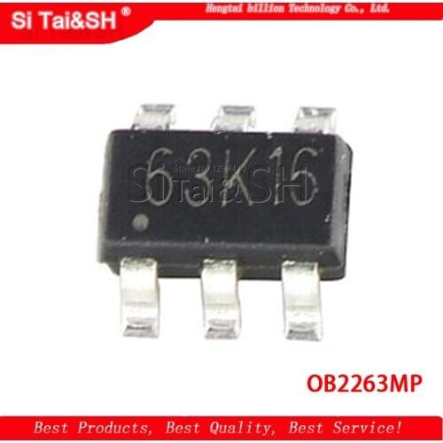 20PCS OB2263MP OB2263 chip type: 63A SOT23-6 Current Mode PWM Controlle 100% new original
