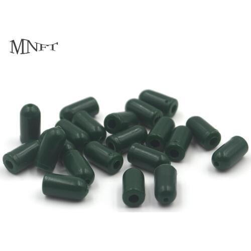 MNFT 50 Pcs High Quality Buffer Rubber Bead Shock Beads Knot Swivel Protecting Terminal Tackle