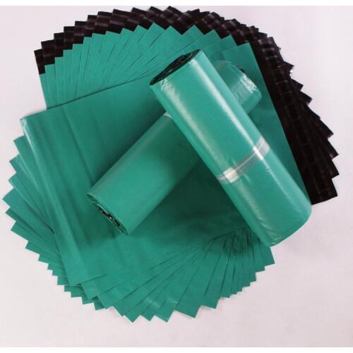 50pcs Green Plastic Envelope Bag Self-seal Adhesive Courier Storage Bags Plastic Poly Mailer Postal Shipping Mailing Package Bag