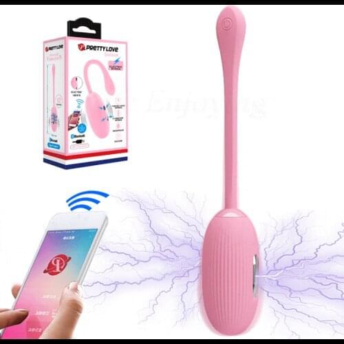 Bluetooth APP Electric Shock Pulse Clitoral G Spot Vibrating Egg Vagina Kegel Ball Bullet Vibrators Anal Sex Toys For Couples