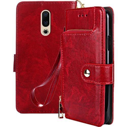 For Meizu 16X Case Meizu 16x Leather Flip Cases With Card Slots Soft Silicone Pouch Cover for Meizu 16X Phone Bag 6.0"