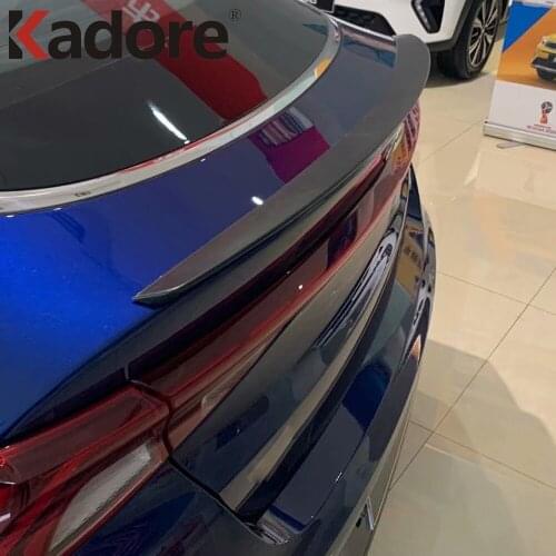 For Kia Optima 2021 2022 Carbon Fiber Rear Trunk Lid Cover Trim Tail Gate Decoration Molding Strip Car Styling Accessories