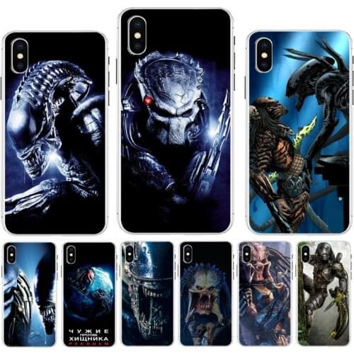 FHNBLJ Alien Vs Predator Black Cell Phone Case for iPhone 11 pro XS MAX 8 7 6 6S Plus X 5 5S SE XR SE2020