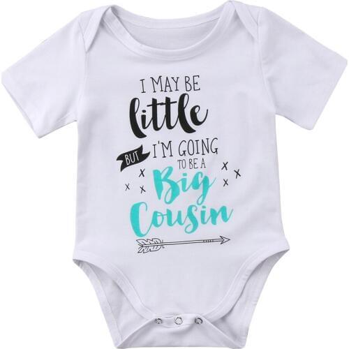 Summer Newborn Baby Boy Girl Funny Bodysuit Cartoon Letter Print Jumpsuits Clothes Outfit Sunsuit