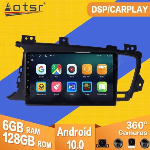 128GB For Kia K5 Optima 2011-2015 Android Car Tape Radio Recorder Multimedia Player Stereo GPS Navi Video PX6 Head Unit No 2 din