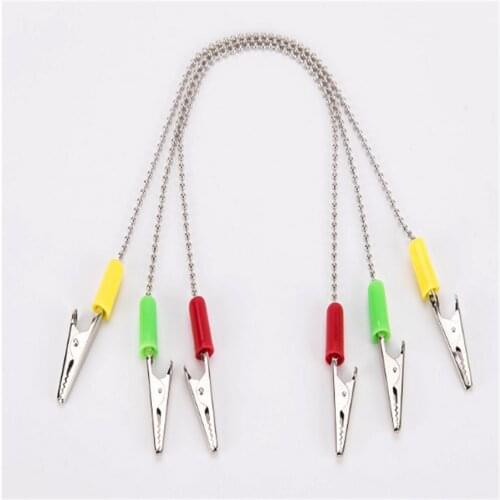 Teeth Whitening Stainless Steel Dental Lab Bib Clip Napkin Holder with Flexible Steel Ball Chain Dentist Supplies