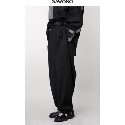 27-46 New 2021 Men Women clothing GD fashion high street loose Personal Casual wide leg trousers Pants plus size costumes