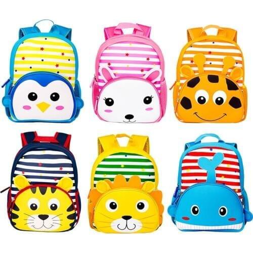 Christmas Cute Kid Toddler School Bags For Girls Boys Baby Backpack Kindergarten Schoolbag 3D Cartoon Animal Bag