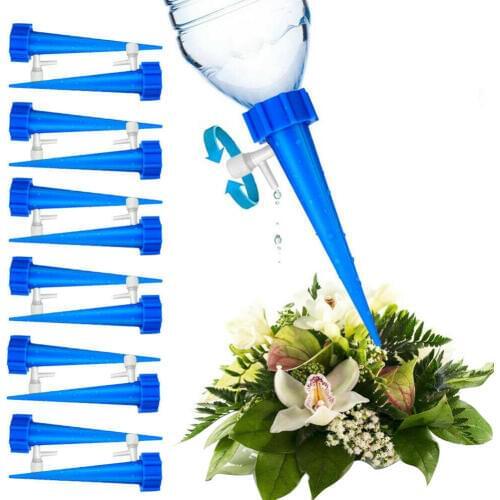 12Pcs Plant Water Funnel Flower Drip Spikes Automatically Watering Tools VJ-Drop