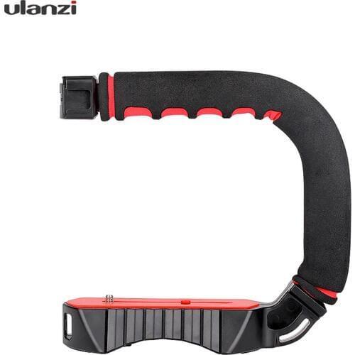 Ulanzi U-Grip PRO U Shape Bracket Video Handle Handheld Stabilizer Grip Holder for DSLR SLR Camera DV Camcorder
