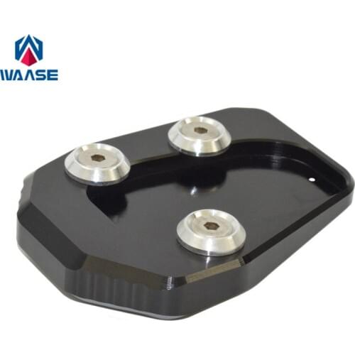 Waase Motorcycle Kickstand Foot Side Stand Extension Pad For Yamaha FJ-09 MT-09 MT09 Tracer FJ09 2015 2016 2017