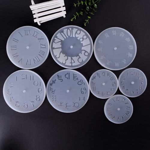 UV Resin Jewelry Liquid Silicone Mold Constellation Roman Numerals Zodiac Clock Silicone Mold Epoxy Resin DIY Jewelry Making