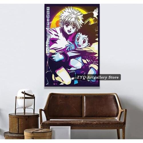 HXH Retro Poster Decorative Painting Canvas Wall Art Living Room Posters Bedroom For Living Room Framework Artwork
