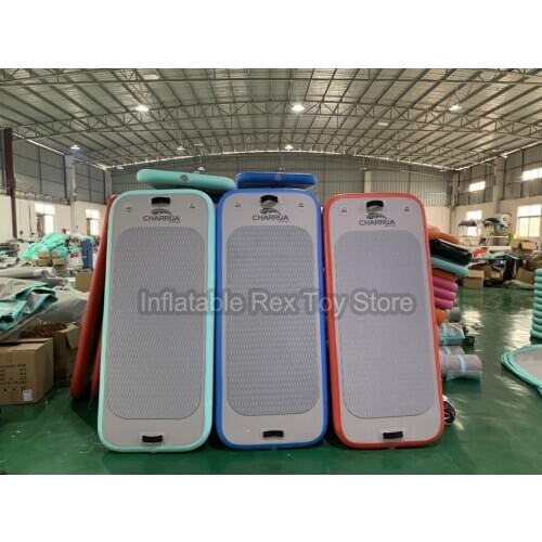 2*0.9*0.1m Floating Gym Mat Hot Sale Inflatable Water Yoga Mat With Free Pump Airtrack For Water Training DWF Floor Mat