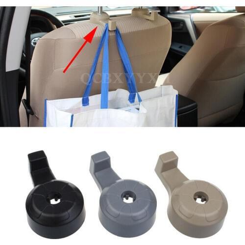 2Pcs Car Interior Accessories Portable Auto Seat Hanger Purse Bag Organizer Holder Hook Headrest Auto Fastener Clip