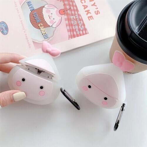 3D Silicone cute onion Protection Wireless Earphone Charging Earphones Case For Airpods 1 2 AirPods pro3 Bluetooth Keychain