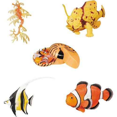 Assorted 4pcs/set of ukenn 3nd generation 3D coral fish puzzles DIY models kids educational toy 5666