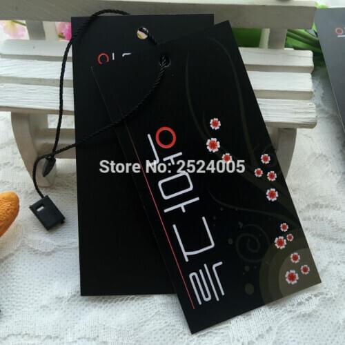 500 pcs a lot garment labels/hang tag/clothing printed paper swing tags/packing labels/gift tags/decorated tag Free Shipping