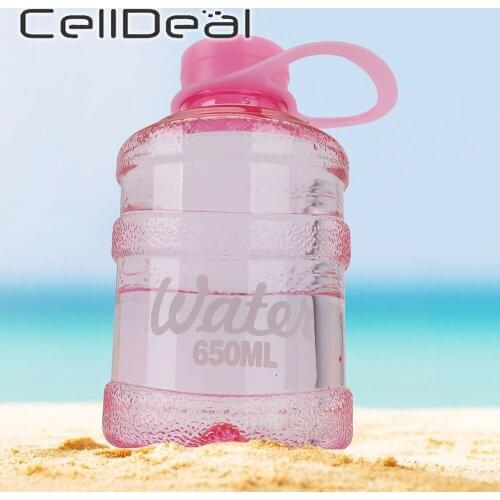 650ml Mini Mineral Water Bucket Outdoor Sport Water Bucket Cup Creative Colorful Running Camping Bicycling Portable Water Bottle