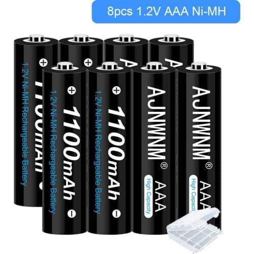 AJNWNM 1.2V Ni-MH AAA Battery AAA Rechargeable Batteries AAA 1100Mah