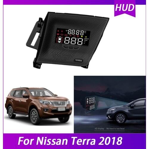 Airborne computer OBD Car HUD Head Up Full HD Display For Nissan Terra 2018 Safe Driving Screen OBD Speedometer Projector