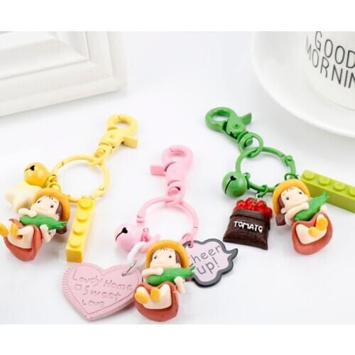 Dongsheng Cute My Neighbor Totoro Keychain Chinchilla Keyrings fit Bag Charms Purse Charm Pendant for Miyazaki Hayao Comic Fans