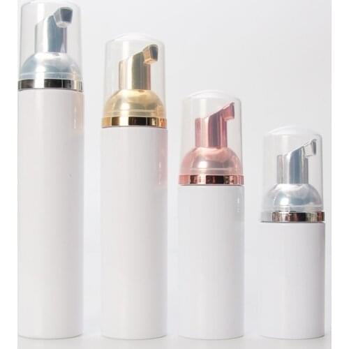 10pcs Plastic Foamer Pump Bottle Refillable Empty Cosmetic Bottle Cleanser Soap Dispenser Foam Container 30/60/80/100ml