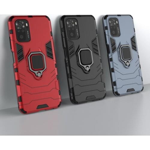 Bracket Ring Holder Phone Case for Xiaomi Redmi Note 10 Pro Case Redmi K40 Stand Cover For Redmi Note 9T 9 Pro 5G Redmi 9A 8 Pro