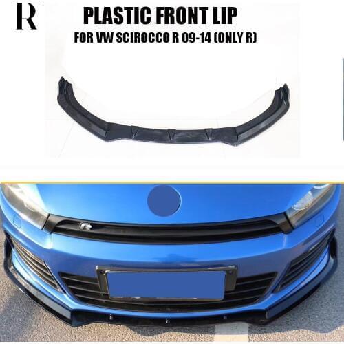 Scirocco R ABS Black Front Bumper LiP Chin Spoiler for Scirocco R 2009 - 2014 ( Only fit R , Can't fit Scirocco Standard )