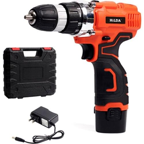 The 12 v power tools hand-held rechargeable drill screwdriver machine household electric screwdriver pistol electric drill