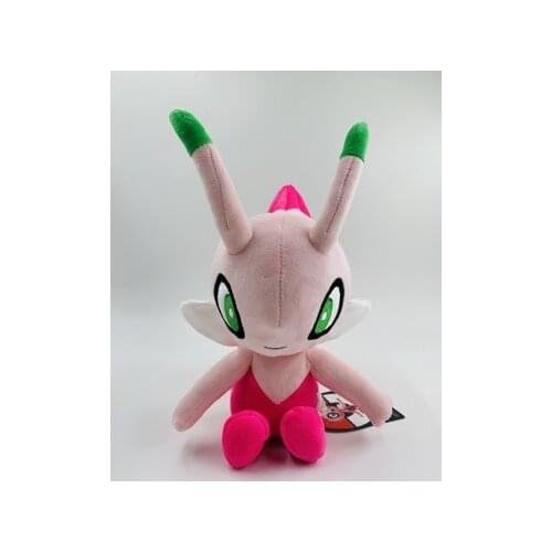 Hot Toys Pokemon Celebi Animals Cartoon Cute Plush Dolls Toys Anime Soft Stuffed Toy Gifts For Children