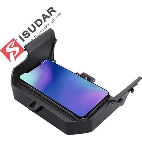 ISUDAR 10W Qi Car Wireless Charger Auto Fast Wireless Charging For BMW 5 Series/6 Series/GT for iphone 8X For Samsung For Huawei