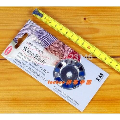 KAI 45MM wave blade Kai Wheel Rotary Cutter Rotary Cutter Blades 5045WBL for Fiskars, Olfa, Clover, Kai & More AU MADE IN JAPAN