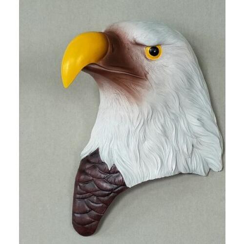 Creative Eagle Head Wall Decoration European Animal Head Style Wall Hanging Home Living Room Wall Three-dimensional Decoration