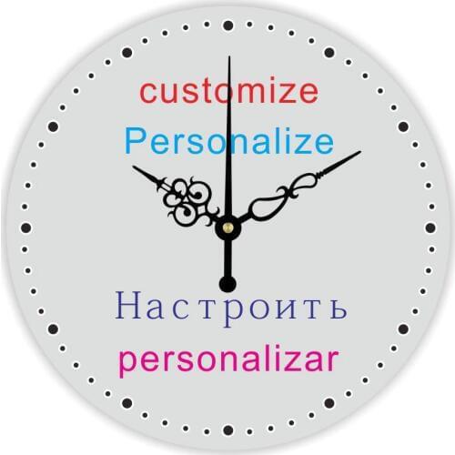 Customize Your Own Wall Clock Free With Absolutely Silent 12888 Quart Clock Movement Hight Quality Tailor-made Home Decor Clock