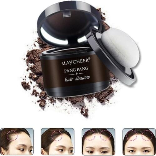 New 4 Color Hair Fluffy Powder Instantly Black Root Cover Up Natural Instant Hair Line Shadow Powder Hair Concealer Coverag