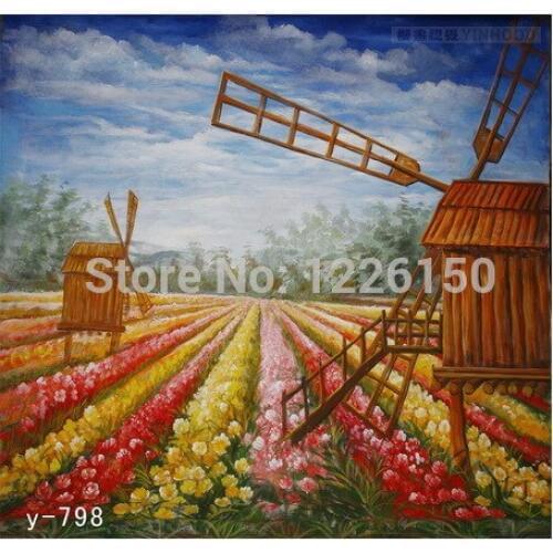 Hand Painted Flowers Field Photo Background,Photography Background10*20ft estudio fotografico,backgrounds for photo studio