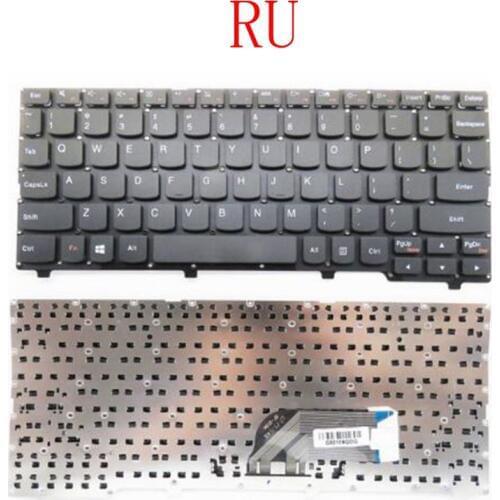 Russian Keyboard for Lenovo Ideapad 100S 100s-11 100S-11IBY RU Black keyboard WHITE