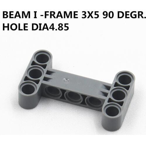 Self-Locking Bricks -- MOC Building Blocks Technic parts BEAM I -FRAME 3X5 90 DEGR. HOLE DIA4.85 10Pcs compatible with Lego