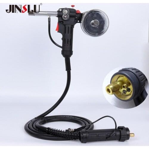 10Ft 3M or 16Ft 5M Aluminum Welder Use MIG MAG Welding Torch Spool Gun NBC-200 200A 24V DC Motor With Euro Connection