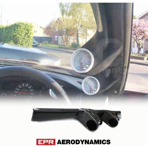 OE Style Carbon Fiber For Nissan R32 Skyline GTS GTR Greddy A-Pillar Twin 60mm Gauge Pod Car accessories Exterior Body kit