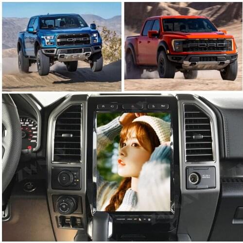 Vertical Tesla Style Screen Android Multimedia Player GPS Navi For Ford F150 2015 2016 2017 2018 2019 Auto Audio Radio Head Unit