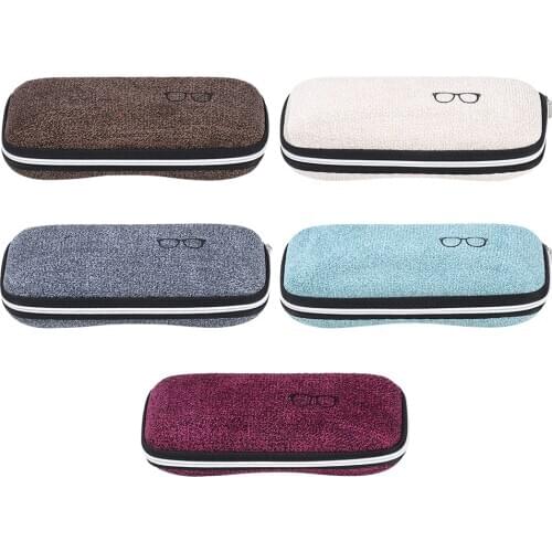 1Pc Unisex EVA Eyewear Cases Cover Sunglasses Case For Women Fashion Glasses Box With Lanyard Zipper Eyeglass Cases