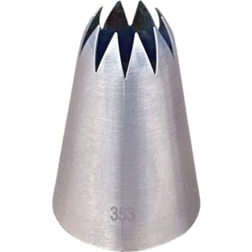 10 Tooth Close Star Large Piping Nozzle Cake Cream Decoration Stainless Steel Icing Tips Cupcake Decorating Pastry Tool #353