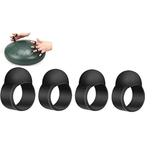 8Pcs Tongue Drum Finger Sleeves Silicone Knocking Finger Picks Cover Finger Tool