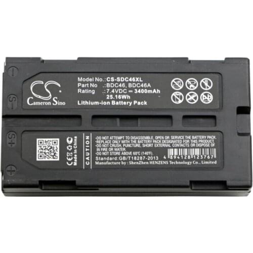 Cameron sino 3400mah battery for PENTAX DA020F for RCA CC-8251 PRO-V730 PRO-V742 for SOKKIA a SET300 DL30 GIR1600 DGPS Receiver