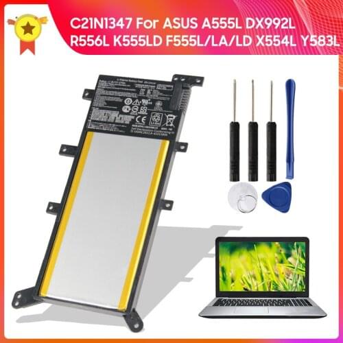 Original Tablet Battery C21N1347 for ASUS X555 X555LA X555LD X555LN A555L Y583L R556L R557L F555L 5070mAh Battery +Tools