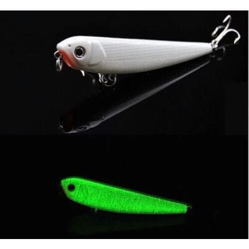 FANTU Luminous Pencil Lure 8g/85mm Hard Bait Fishing Artificial Lure Bass Elopichthys Bambusa Mandarin Fish Snakehead Bait