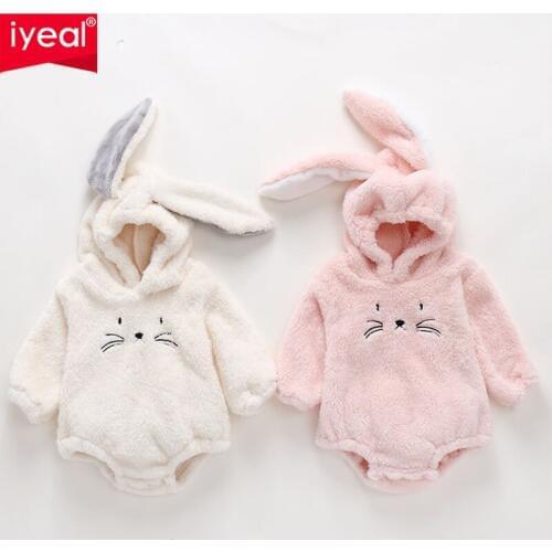 IYEAL Baby Rabbit Stereoscopic Shape Of Childrens Conjoined Clothes Baby Girl Clothes Bodysuit Baby Body For Newborn Babys Wear