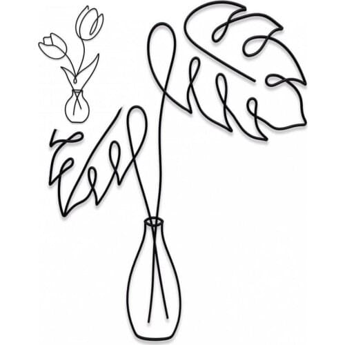 Metal Wall Decor Fashion Flower Wall Decor Anti-rust Wear-resistance Pragmatic Metal Wall Decor Hanging